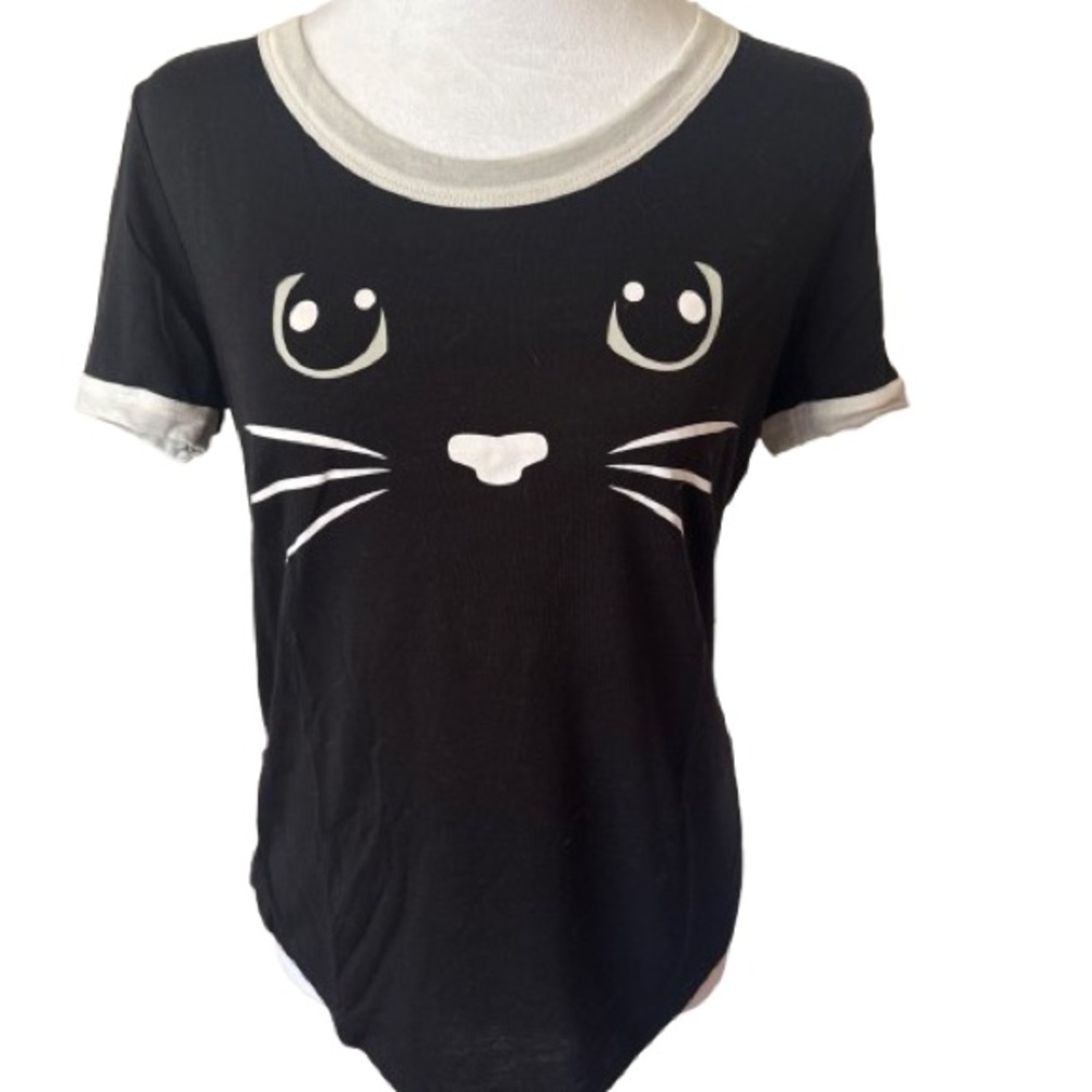 Awake Black Fitted Graphic Short Sleeve Tee